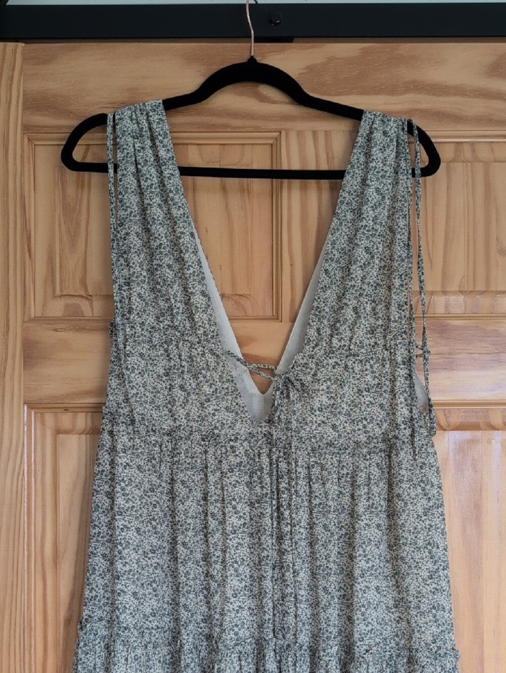 Wandering Wistfully Green Floral Print Tiered Maxi Dress - Lulu's - Picture 6 of 8